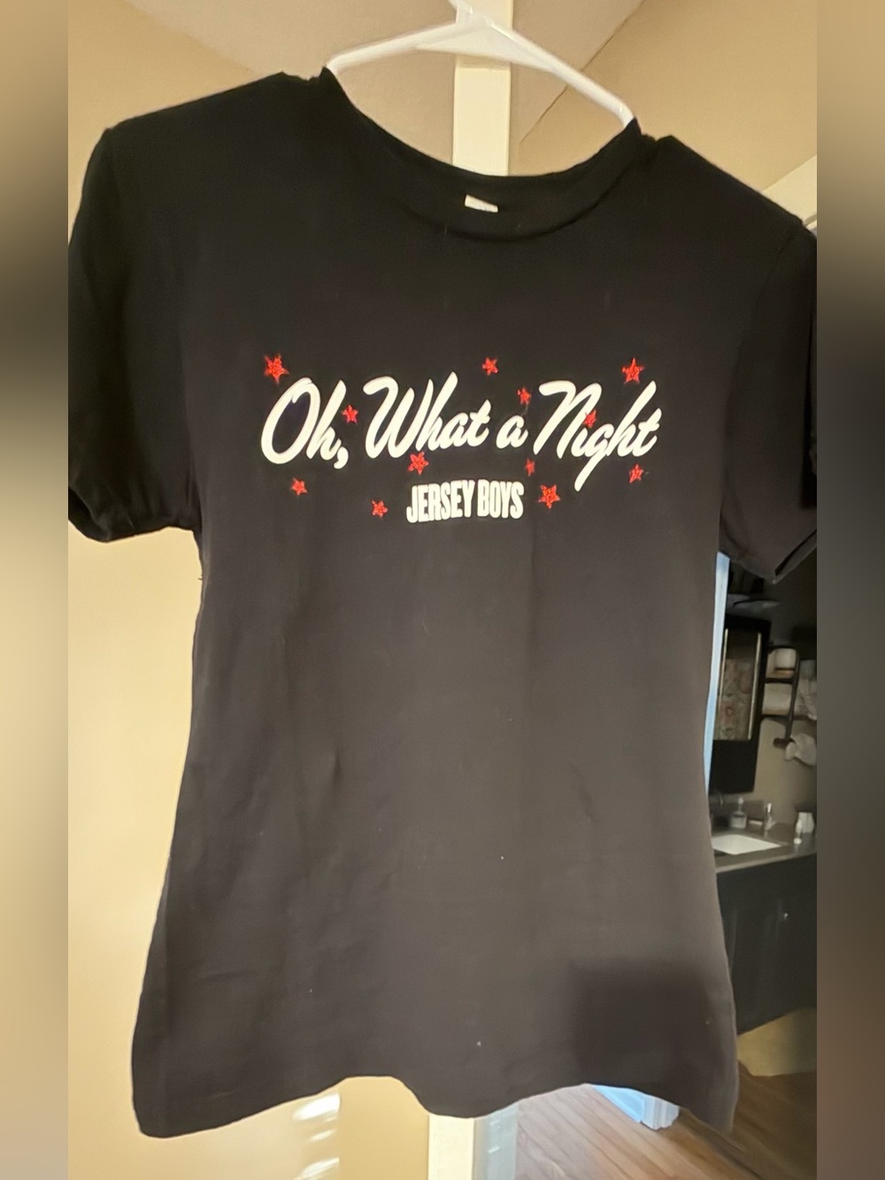 'Oh, What a Night' Black Graphic Tee